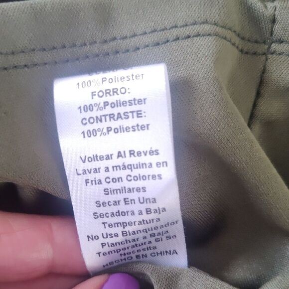 TCEC Green And Copper Textured Halter Dress - Picture 9 of 9